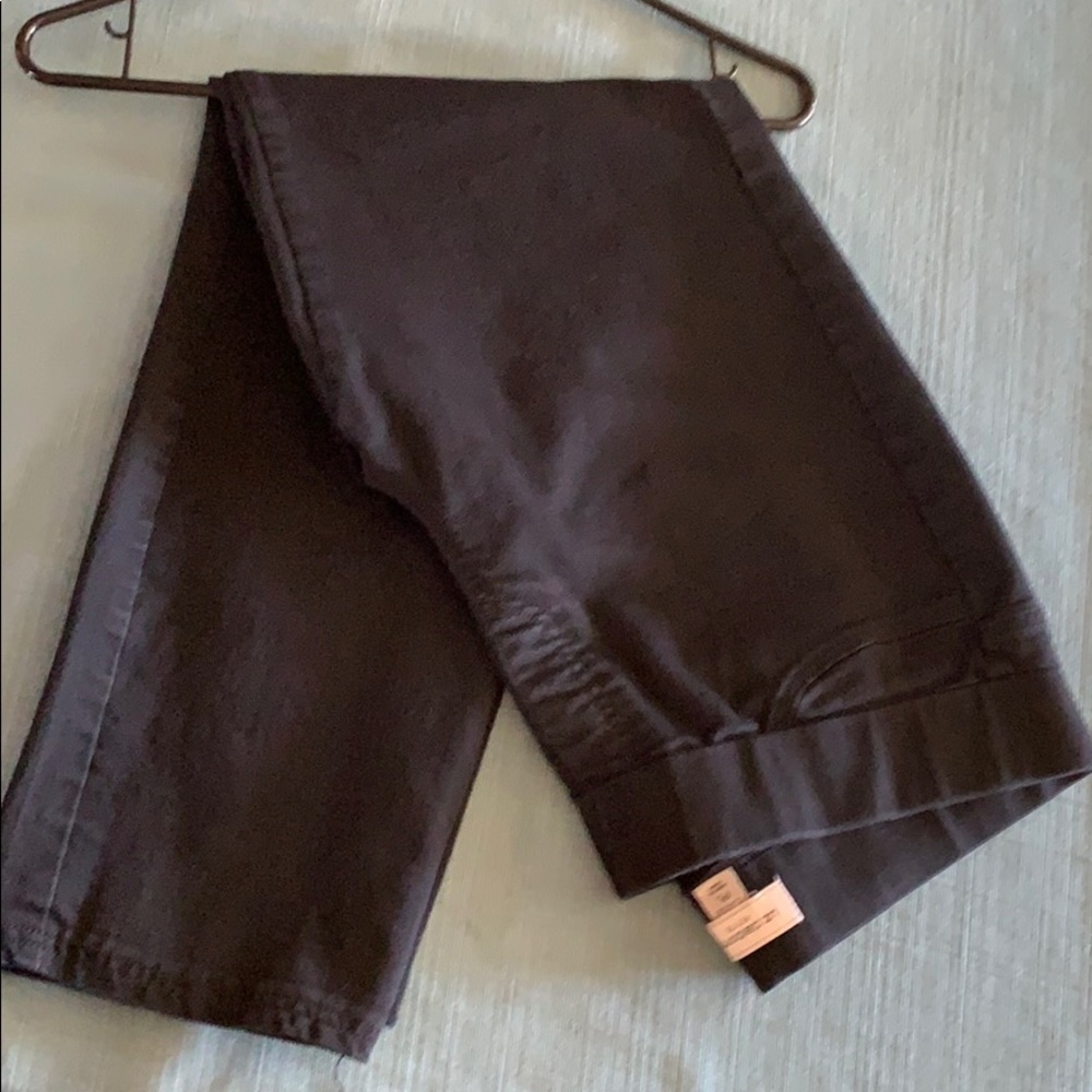 Black jeans with banded waist